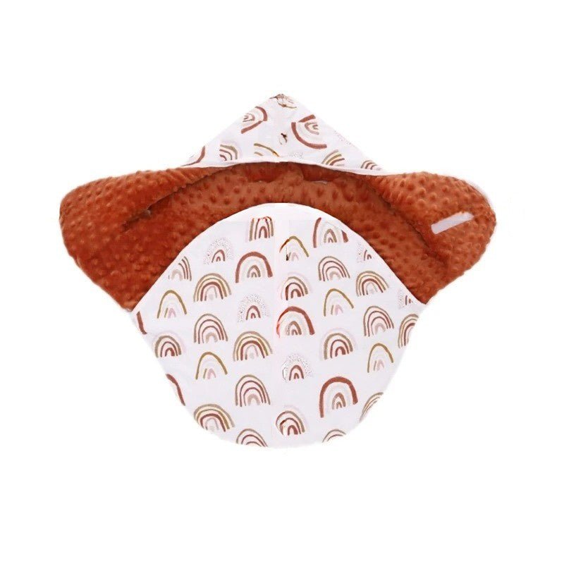 agrandi nid d'ange cosy minky arc-en-ciel