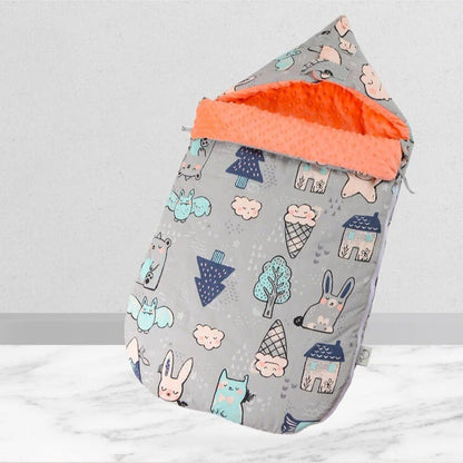beau nid d'ange gris orange foret magique