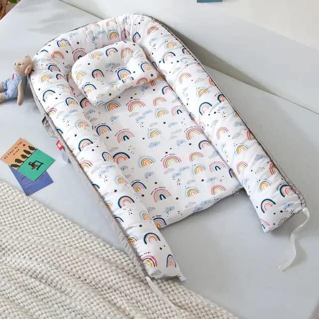 berceau bébé confortable nidportablebebe arc-en-ciel