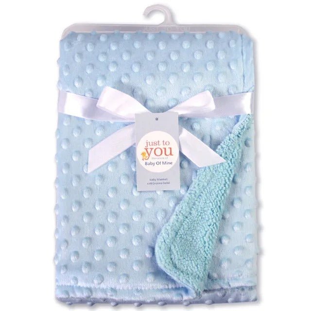 bleu couverture en polaire bebe ultra doudou