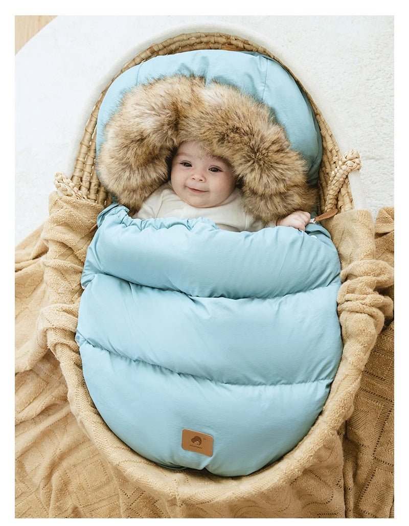 chanceliere pour poussette bleu turquoise ajusté bébé evolutive