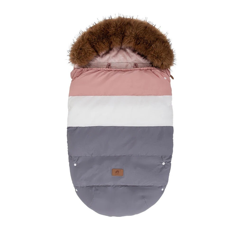 chancelière pour poussette rose tricolore