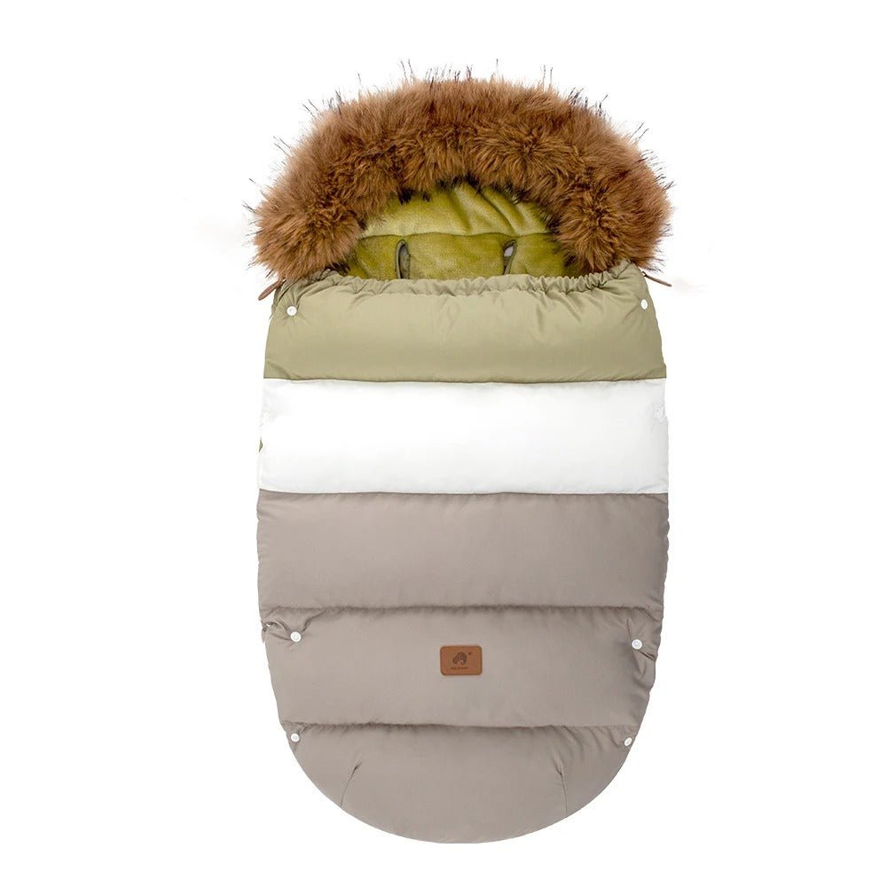 chancelière pour poussette vert tricolore