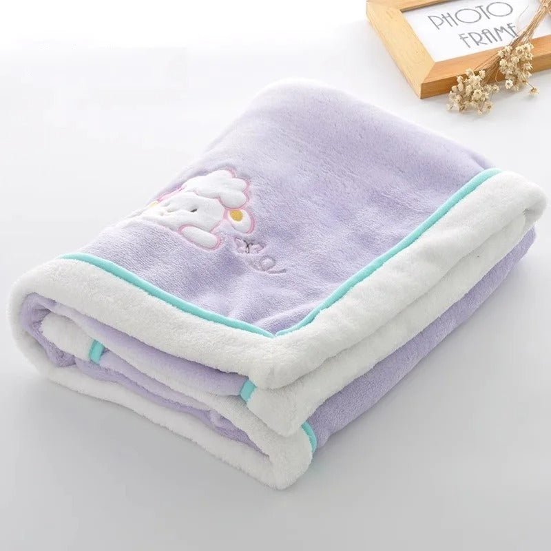 couverture bebe violet épaisse