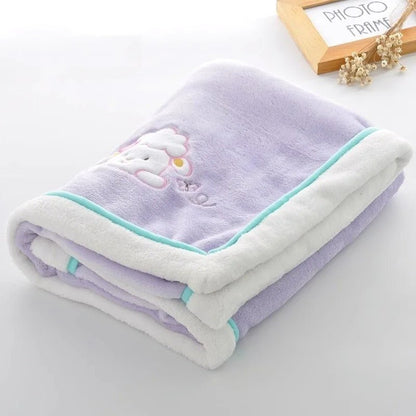 couverture bebe violet épaisse