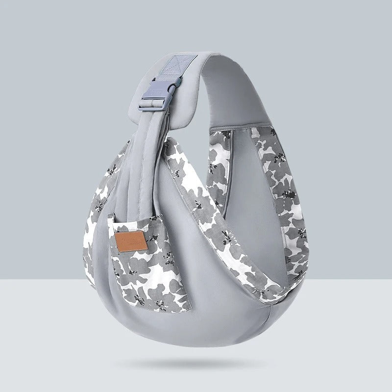 echarpe de portage gris cocon rassurant