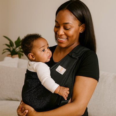 echarpe de portage polyvalent bébé face maman cocooning naturel