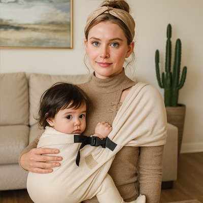 echarpe de portage physiologique portage latéral cocooning naturel