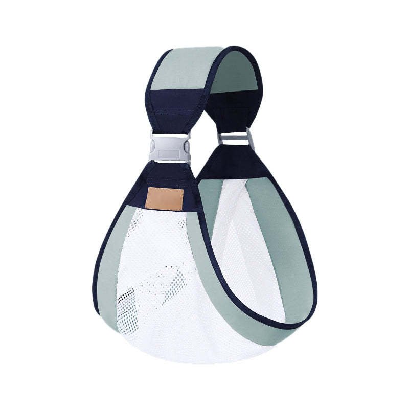 echarpe de portage verte respirante