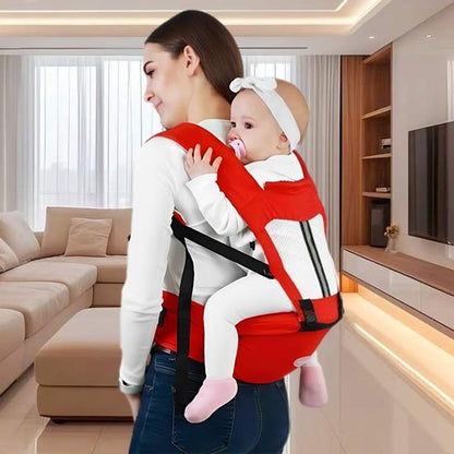 kangourou pour bebe rouge portage dos assise ergonomic