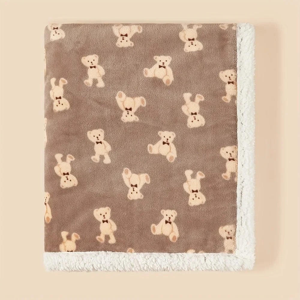marron couverture polaire bebe hottie