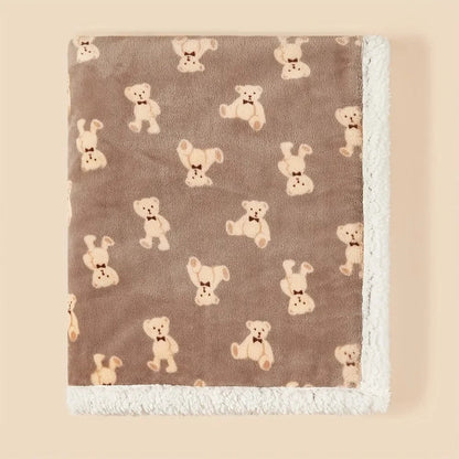 marron couverture polaire bebe hottie