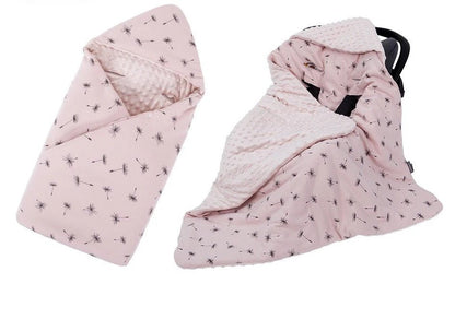 minky rose couverture cosy siege auto bebe