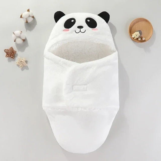 modele nid d ange blanc avec etoile a coter petit panda