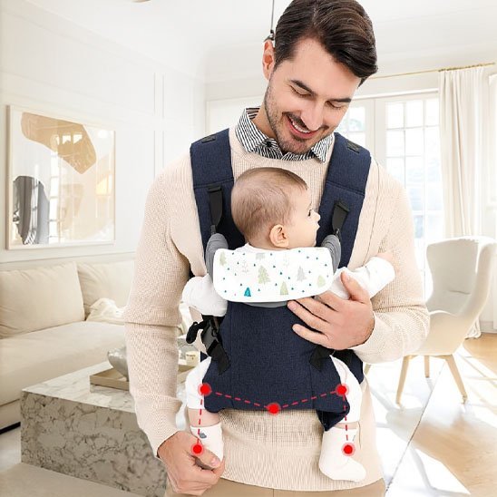 porte bebe physiologique ergonomique confort plus