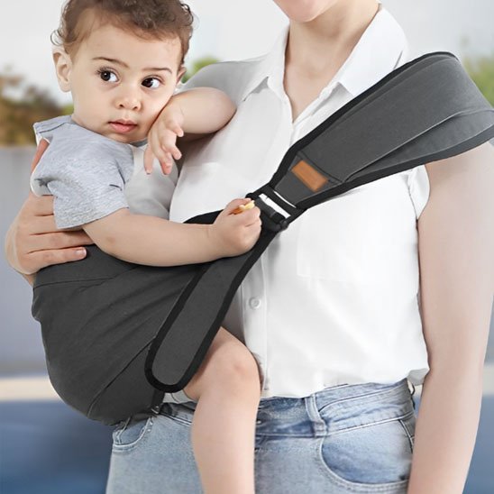 porte bebe hanche noir extensible latéral