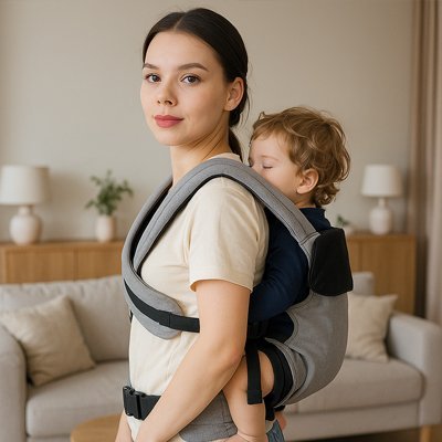 porte bébé physiologique portage au dos ergonomic