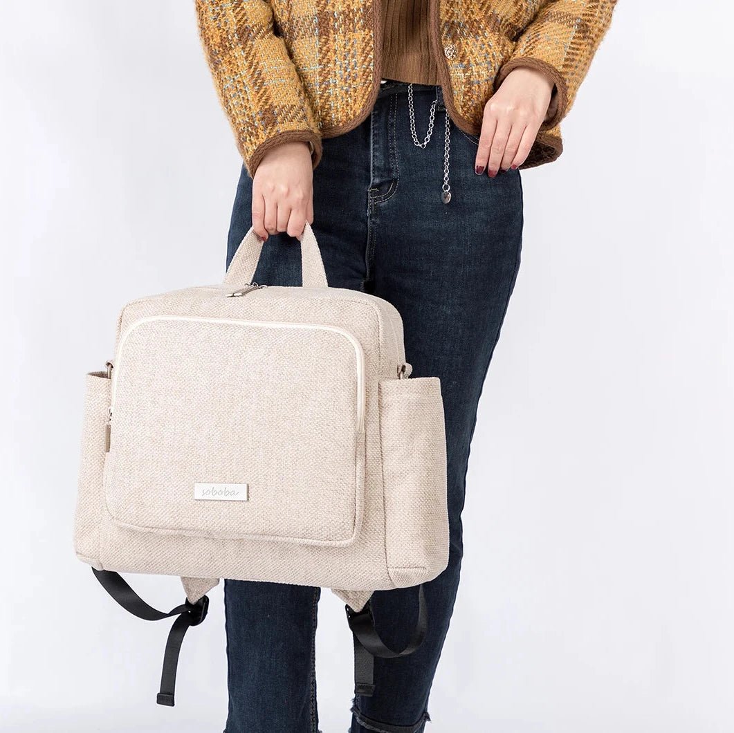 sac a dos a langer bebe parent moderne elegance tweed
