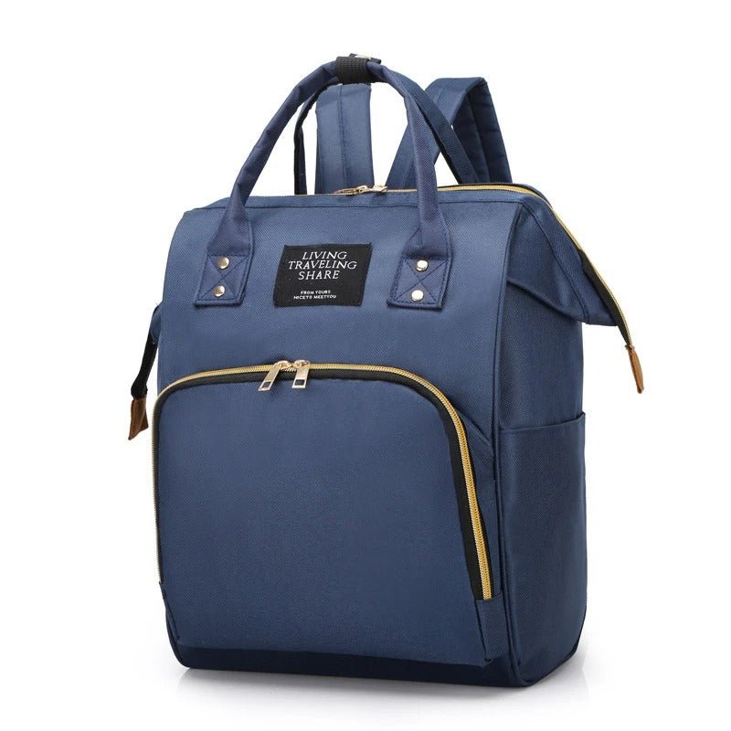 sac à dos à langer bleu élégance pratique