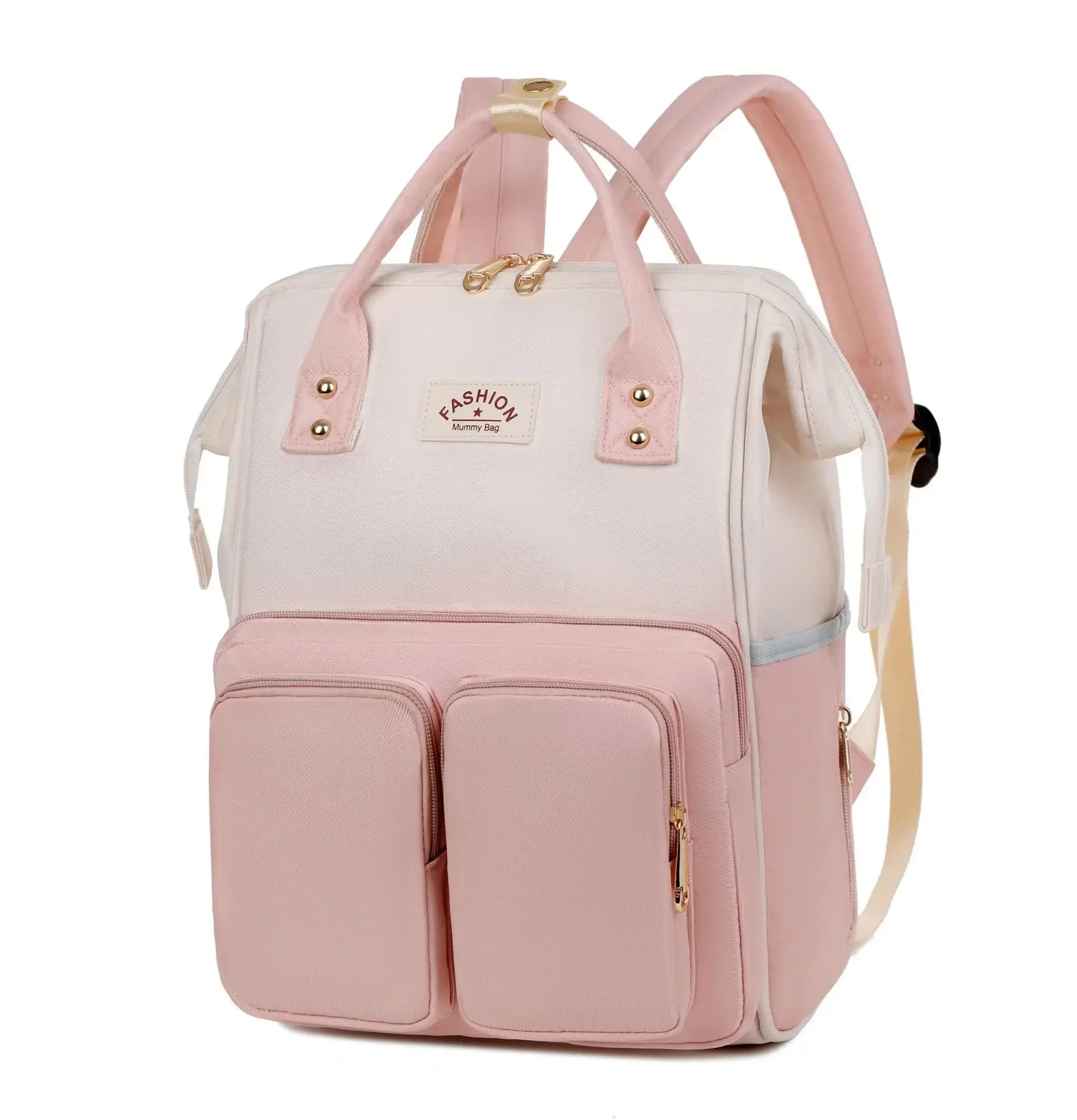 sac a dos a langer rose multi-fonctionnel elegant