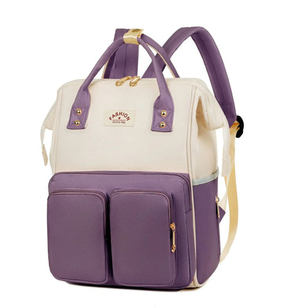 sac a dos a langer violet multi-fonctionnel elegant
