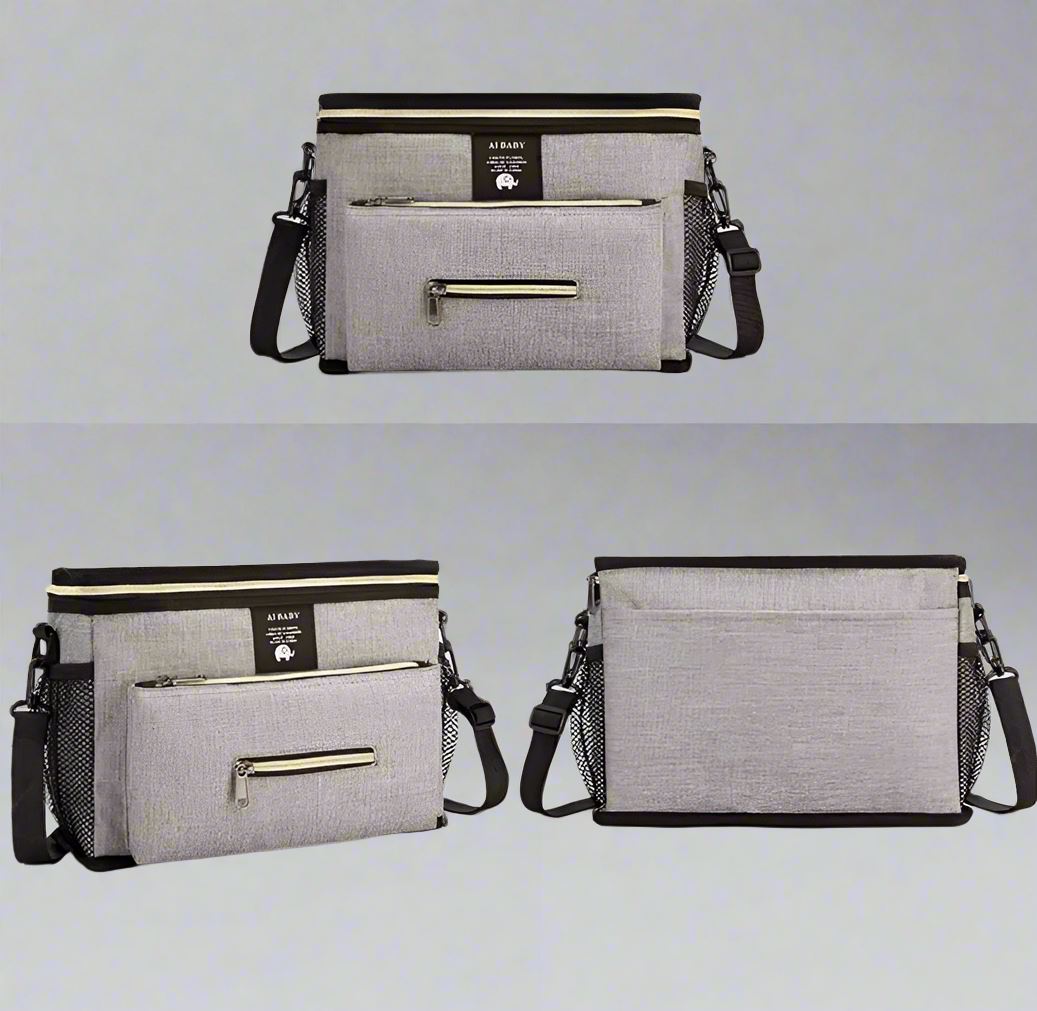 sac à langer avec plusieurs compartiments babytravel gris