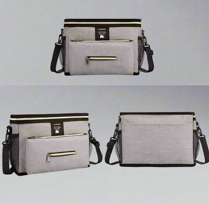 sac à langer avec plusieurs compartiments babytravel gris