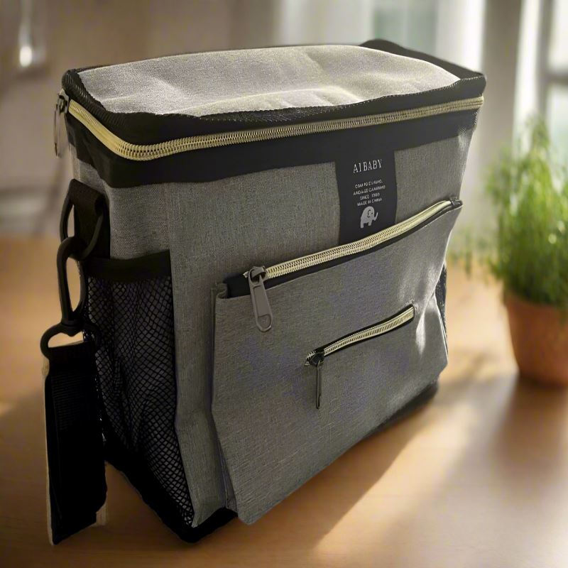 Sac à Langer - BabyTravel™ - Gris - Va - et - Viens Bébé