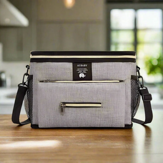 Sac à Langer - BabyTravel™ - Gris - Va - et - Viens Bébé