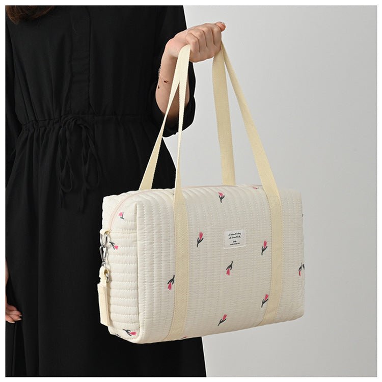 sac à langer élégant et fonctionnel tulipes