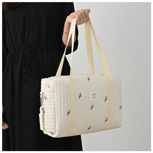 sac à langer élégant et fonctionnel tulipes