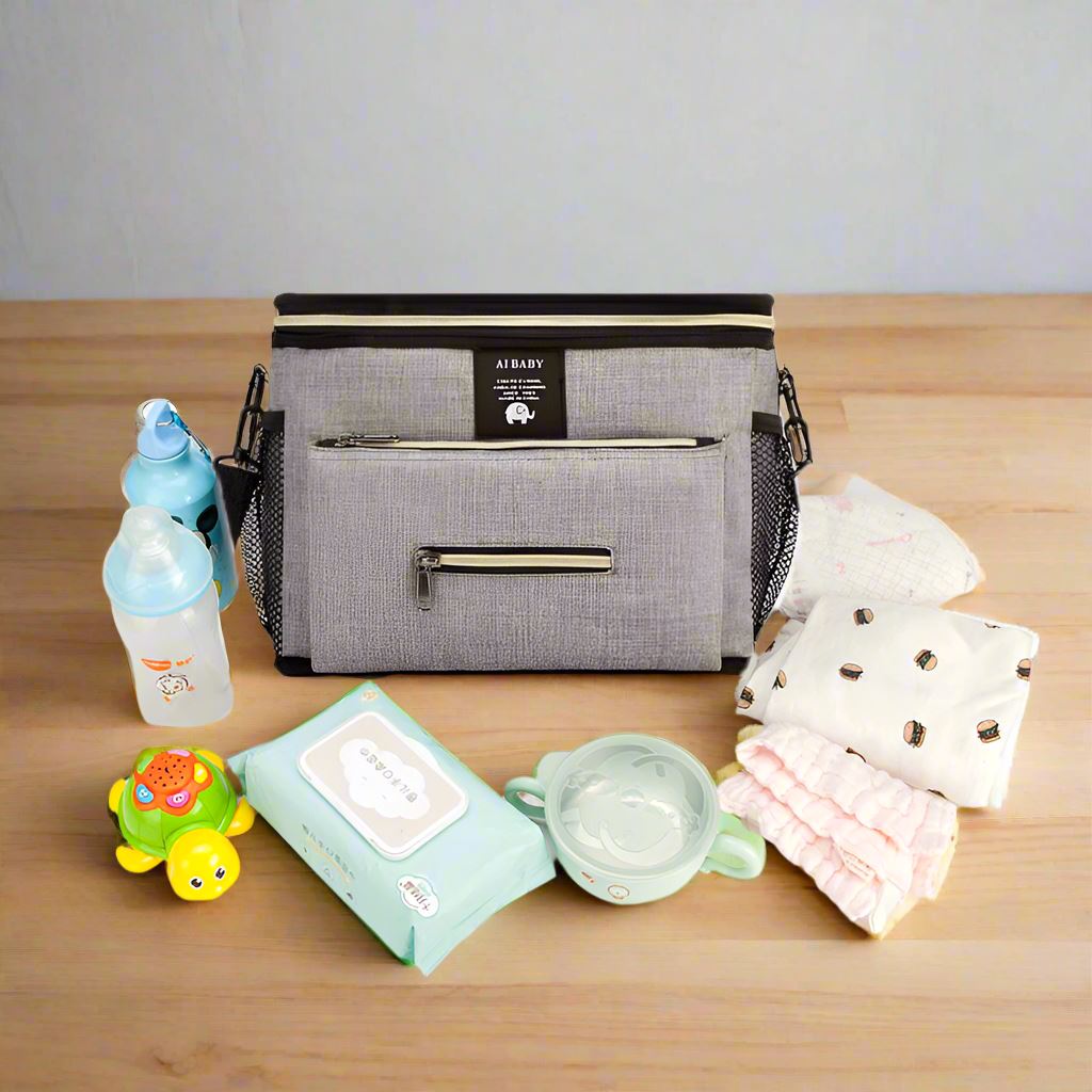 sac à langer pour les essentiels de bébé babytravel gris
