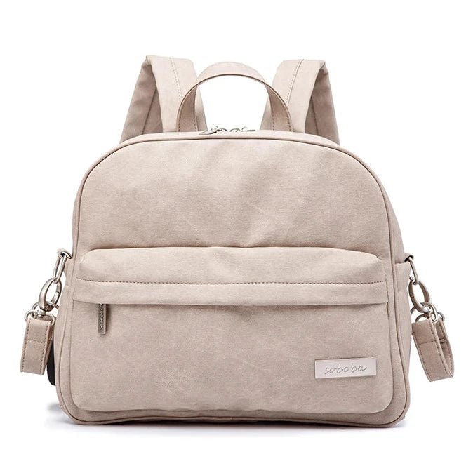 sac à langer sac à dos beige moderne spacieux