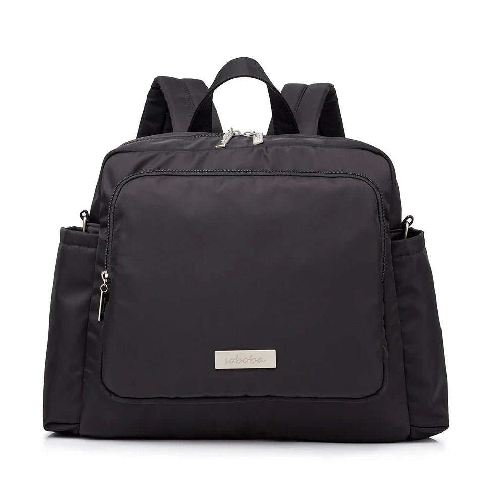 sac à langer sac à dos noir chic